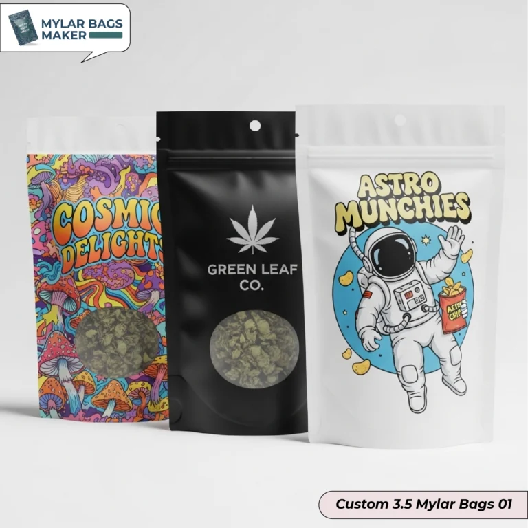 Custom 3.5 G Mylar Bags