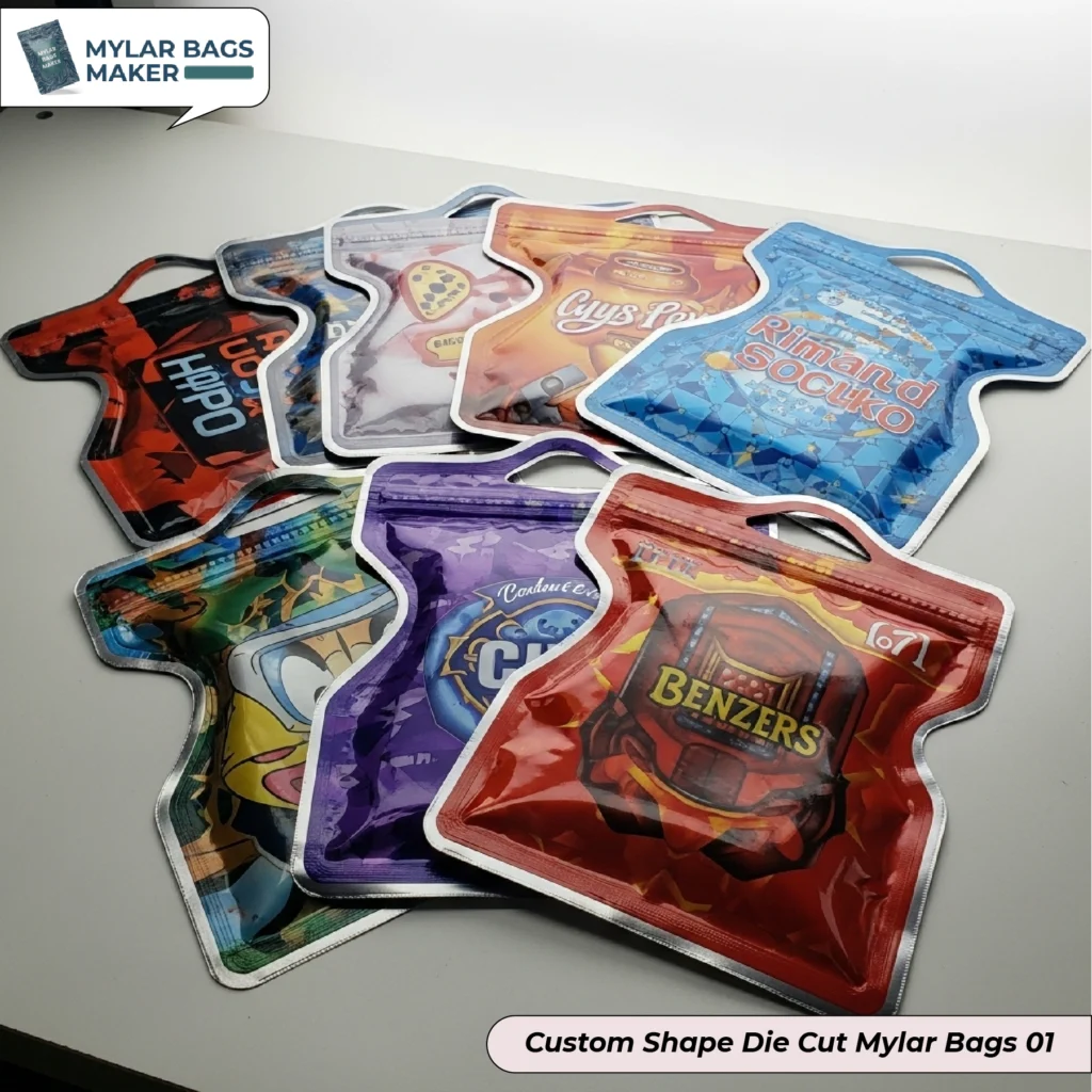Custom Shape Die Cut Mylar Bags (1)
