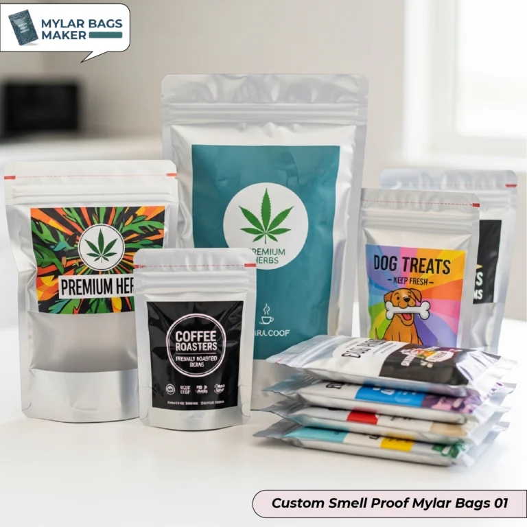 Custom Smell Proof Mylar Bags