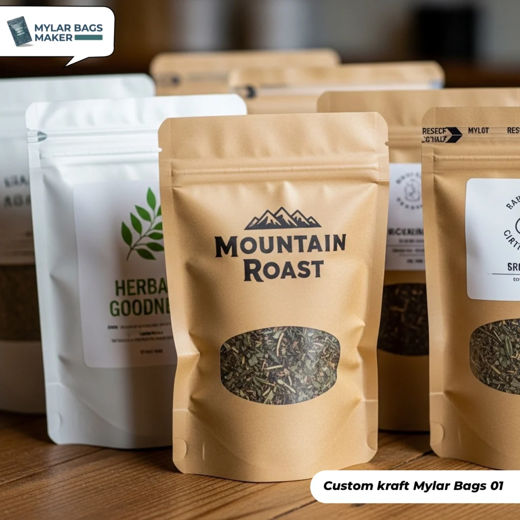 Custom kraft Mylar Bags 1