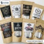 Custom kraft Mylar Bags wholesale 3