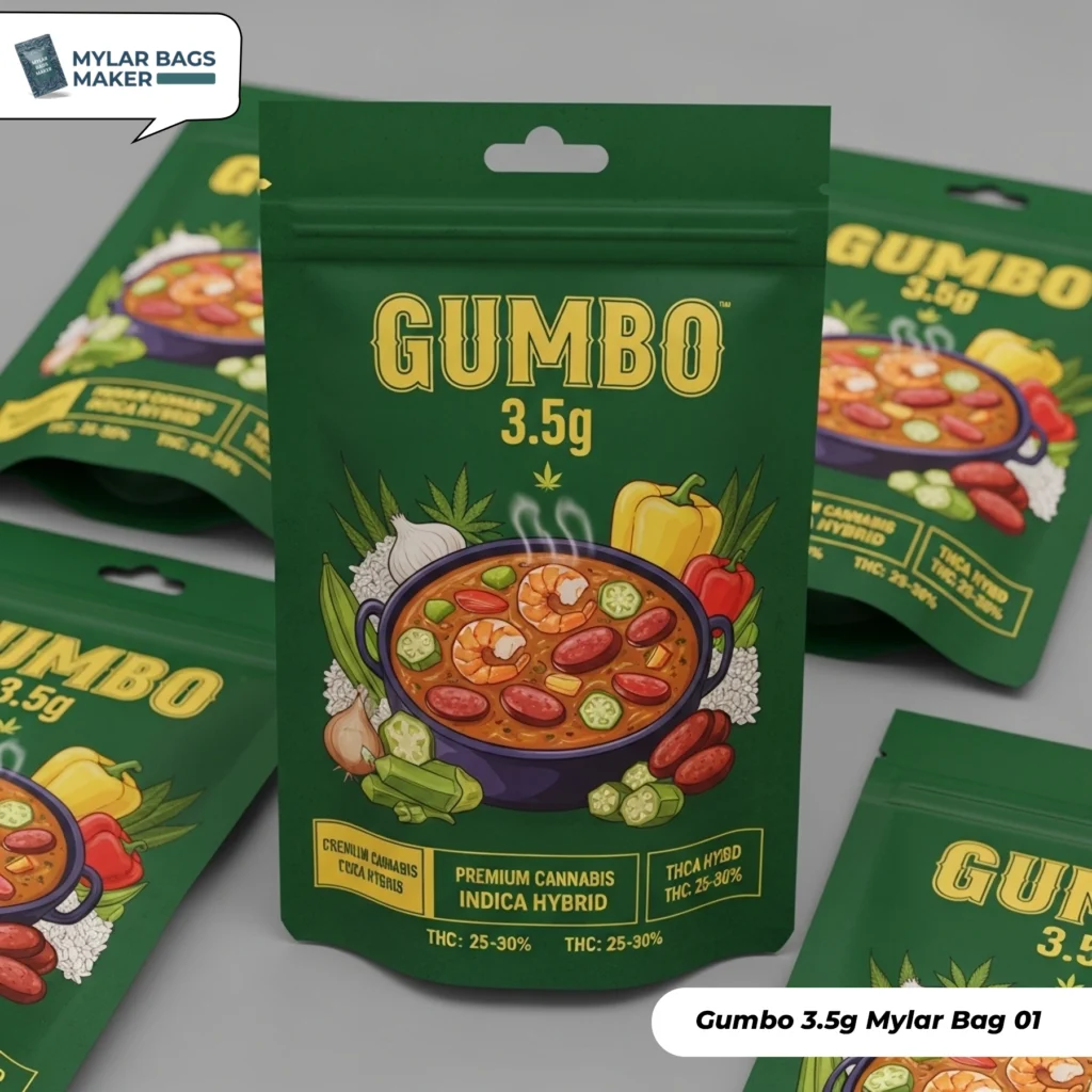 Gumbo 3.5g Mylar Bags 1