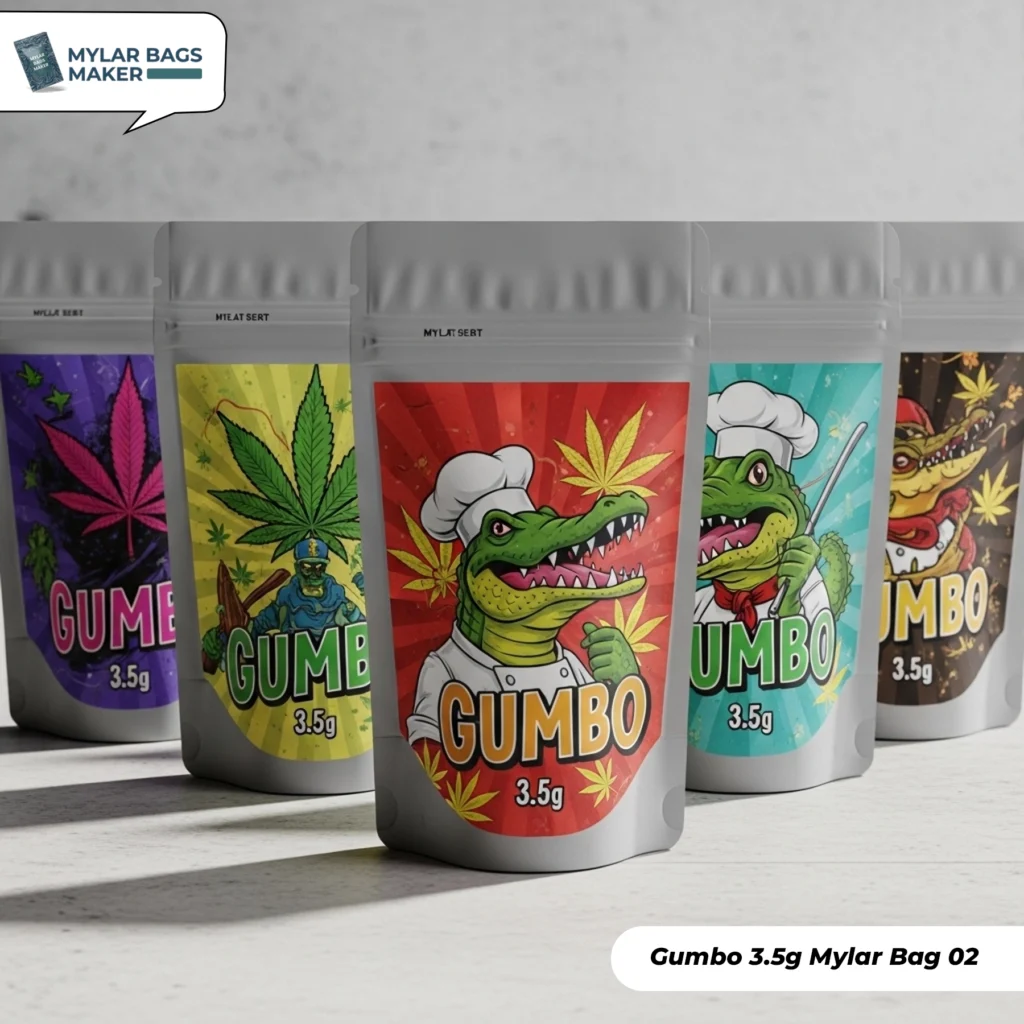 Protect Your Stash with Gumbo 3.5g Mylar Bag Options