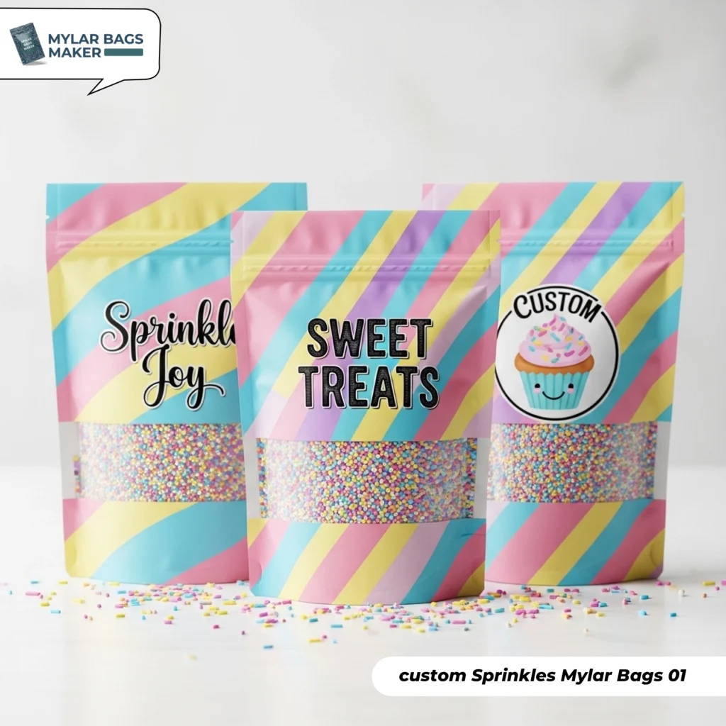 custom Sprinkles Mylar Bags 1
