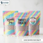 custom Sprinkles Mylar Bags 1