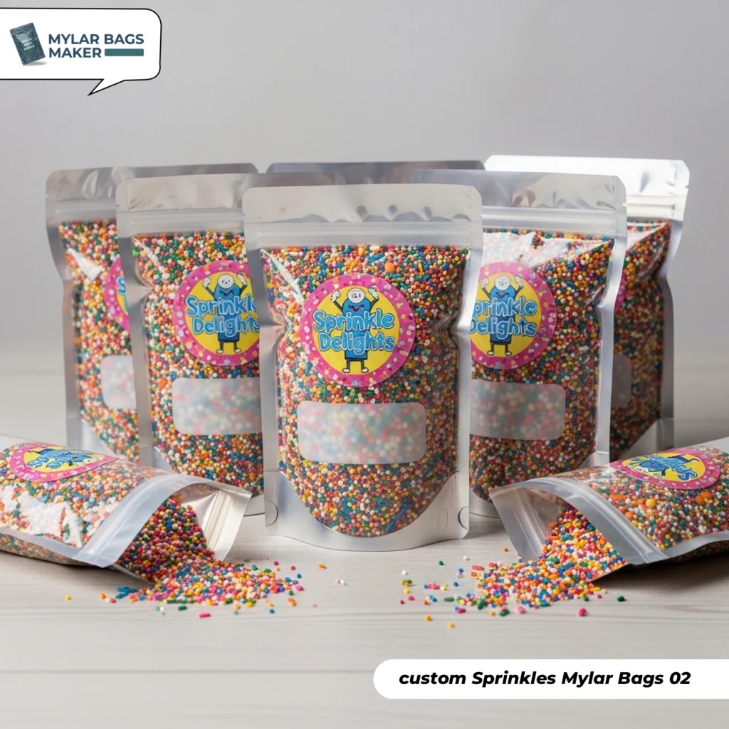 Save Money Buying Custom Sprinkles Mylar Bags in Bulk