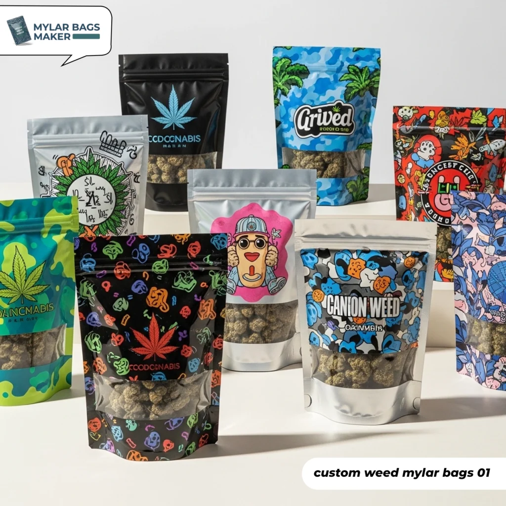 custom weed mylar bags 1
