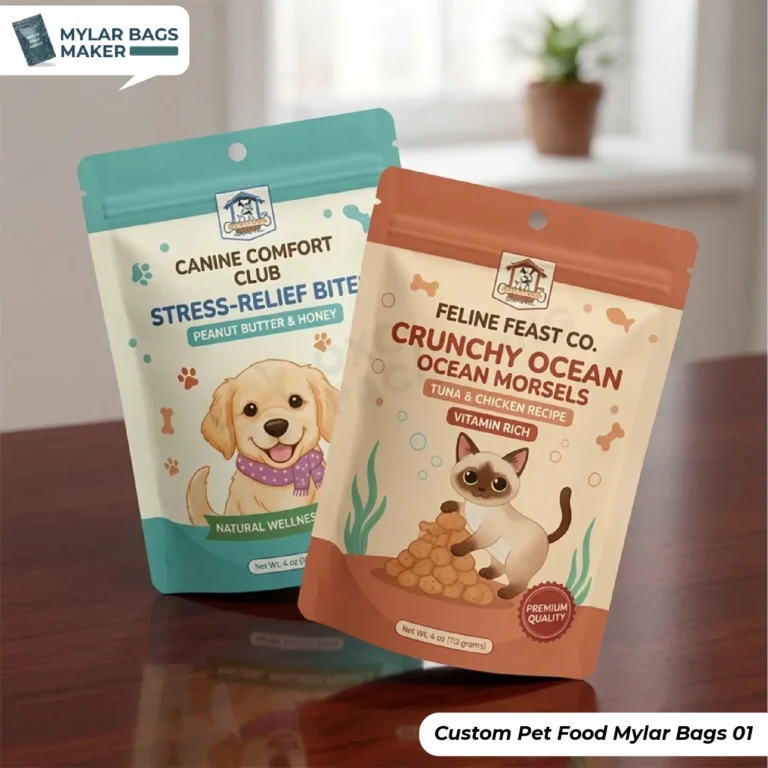 Custom Pet Food Mylar Bags