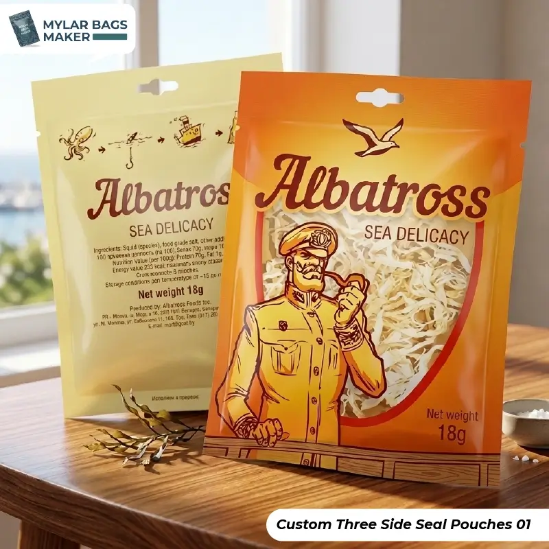 Three Side Seal Pouches wholesale