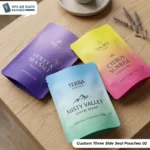 printed Three Side Seal Pouches